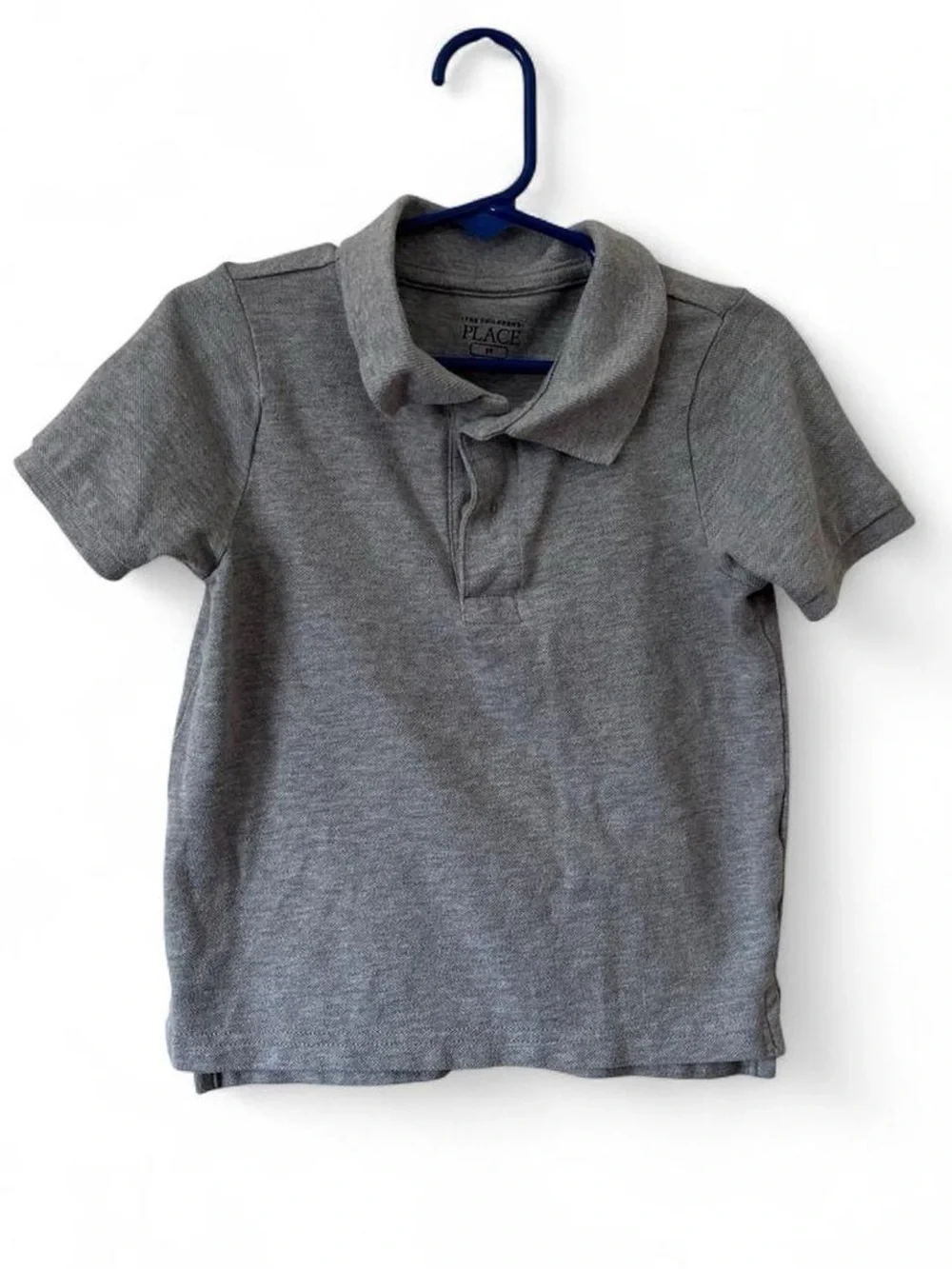 Toddler 3T 100% Cotton Short Sleeve Polo Collared Light Gray Children’s Place